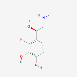 B051771 1,2-Benzenediol, 3-fluoro-4-[1-hydroxy-2-(methylamino)ethyl]-, (R)-(9CI) CAS No. 117773-93-0
