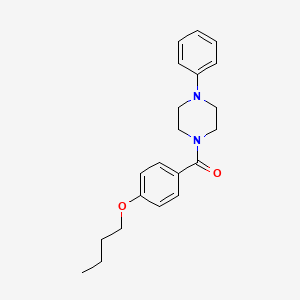 molecular formula C21H26N2O2 B5177194 1-(4-butoxybenzoyl)-4-phenylpiperazine 