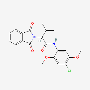 N-(4-chloro-2,5-dimethoxyphenyl)-2-(1,3-dioxo-1,3-dihydro-2H-isoindol-2-yl)-3-methylbutanamide