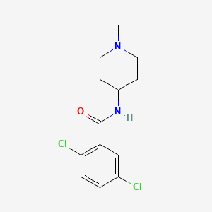 2,5-dichloro-N-(1-methyl-4-piperidinyl)benzamide