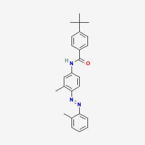 molecular formula C25H27N3O B5177334 4-tert-butyl-N-{3-methyl-4-[(2-methylphenyl)diazenyl]phenyl}benzamide 