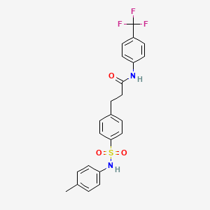 3-(4-{[(4-methylphenyl)amino]sulfonyl}phenyl)-N-[4-(trifluoromethyl)phenyl]propanamide