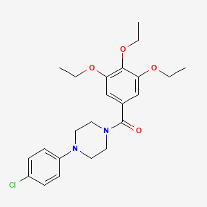 1-(4-chlorophenyl)-4-(3,4,5-triethoxybenzoyl)piperazine