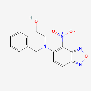 molecular formula C15H14N4O4 B5177373 2-[benzyl(4-nitro-2,1,3-benzoxadiazol-5-yl)amino]ethanol 