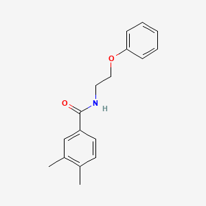 molecular formula C17H19NO2 B5177380 3,4-dimethyl-N-(2-phenoxyethyl)benzamide 