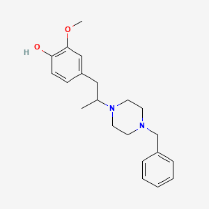4-[2-(4-benzyl-1-piperazinyl)propyl]-2-methoxyphenol