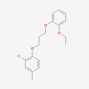 molecular formula C18H21ClO3 B5177426 2-chloro-1-[3-(2-ethoxyphenoxy)propoxy]-4-methylbenzene CAS No. 6479-65-8