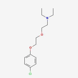 molecular formula C14H22ClNO2 B5177429 2-[2-(4-chlorophenoxy)ethoxy]-N,N-diethylethanamine 