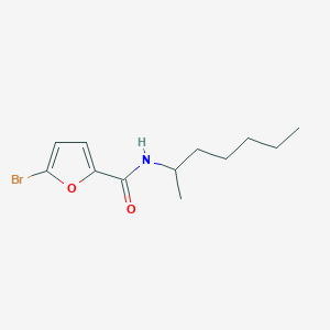 molecular formula C12H18BrNO2 B5177437 5-bromo-N-(1-methylhexyl)-2-furamide 