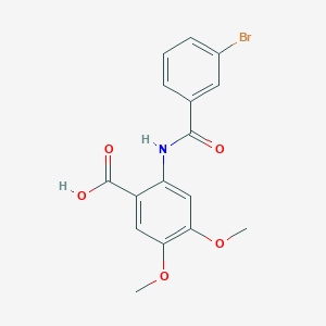 2-[(3-bromobenzoyl)amino]-4,5-dimethoxybenzoic acid