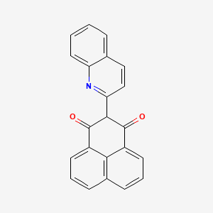 molecular formula C22H13NO2 B5177458 2-(2-quinolinyl)-1H-phenalene-1,3(2H)-dione 