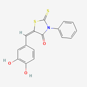 5-(3,4-dihydroxybenzylidene)-3-phenyl-2-thioxo-1,3-thiazolidin-4-one