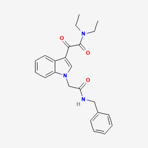 2-{1-[2-(benzylamino)-2-oxoethyl]-1H-indol-3-yl}-N,N-diethyl-2-oxoacetamide