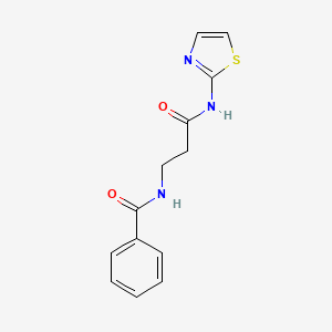 N-[3-oxo-3-(1,3-thiazol-2-ylamino)propyl]benzamide