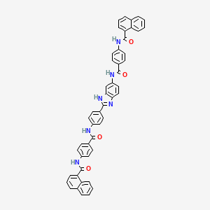 N-[4-({[4-(6-{[4-(1-naphthoylamino)benzoyl]amino}-1H-benzimidazol-2-yl)phenyl]amino}carbonyl)phenyl]-1-naphthamide