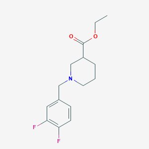 molecular formula C15H19F2NO2 B5177606 ethyl 1-(3,4-difluorobenzyl)-3-piperidinecarboxylate 