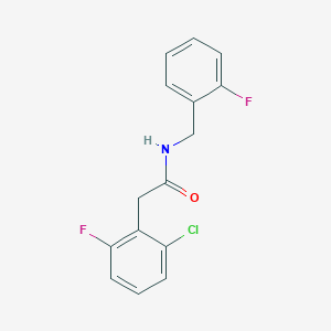 molecular formula C15H12ClF2NO B5177634 2-(2-chloro-6-fluorophenyl)-N-(2-fluorobenzyl)acetamide 