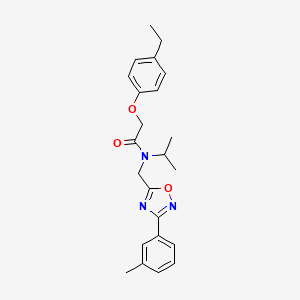 2-(4-ethylphenoxy)-N-isopropyl-N-{[3-(3-methylphenyl)-1,2,4-oxadiazol-5-yl]methyl}acetamide