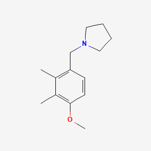 molecular formula C14H21NO B5177676 1-(4-methoxy-2,3-dimethylbenzyl)pyrrolidine 