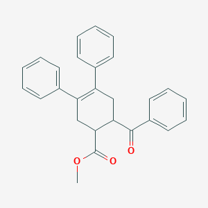 molecular formula C27H24O3 B5177720 methyl 6-benzoyl-3,4-diphenyl-3-cyclohexene-1-carboxylate 