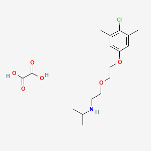 molecular formula C17H26ClNO6 B5177750 N-{2-[2-(4-chloro-3,5-dimethylphenoxy)ethoxy]ethyl}-2-propanamine oxalate 