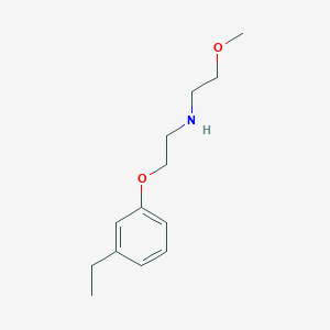 molecular formula C13H21NO2 B5177759 2-(3-ethylphenoxy)-N-(2-methoxyethyl)ethanamine 