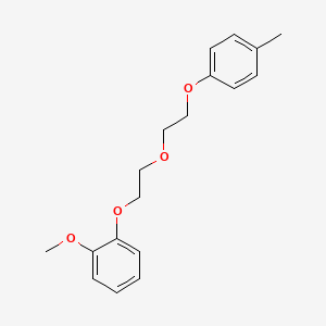 molecular formula C18H22O4 B5177795 1-methoxy-2-{2-[2-(4-methylphenoxy)ethoxy]ethoxy}benzene 