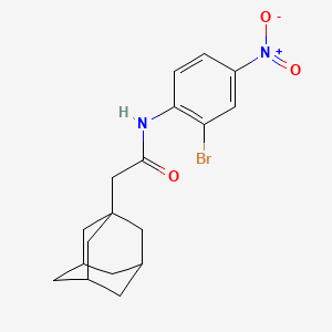 molecular formula C18H21BrN2O3 B5177817 2-(1-adamantyl)-N-(2-bromo-4-nitrophenyl)acetamide 