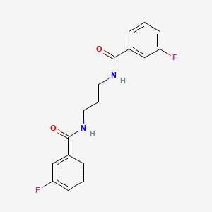 molecular formula C17H16F2N2O2 B5177832 N,N'-1,3-propanediylbis(3-fluorobenzamide) 