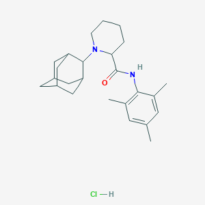 molecular formula C25H37ClN2O B5177879 1-(2-adamantyl)-N-mesityl-2-piperidinecarboxamide hydrochloride CAS No. 465537-52-4
