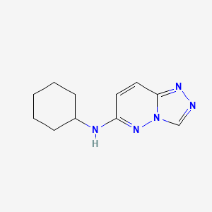 molecular formula C11H15N5 B5177901 N-cyclohexyl[1,2,4]triazolo[4,3-b]pyridazin-6-amine 