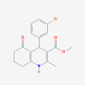 methyl 4-(3-bromophenyl)-2-methyl-5-oxo-1,4,5,6,7,8-hexahydro-3-quinolinecarboxylate