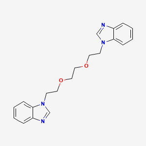 molecular formula C20H22N4O2 B5177964 1,1'-[1,2-ethanediylbis(oxy-2,1-ethanediyl)]bis-1H-benzimidazole 
