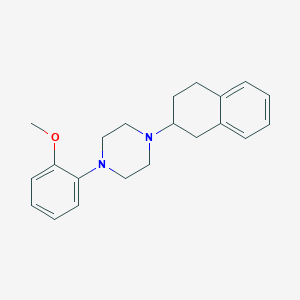 molecular formula C21H26N2O B5178029 1-(2-methoxyphenyl)-4-(1,2,3,4-tetrahydro-2-naphthalenyl)piperazine 