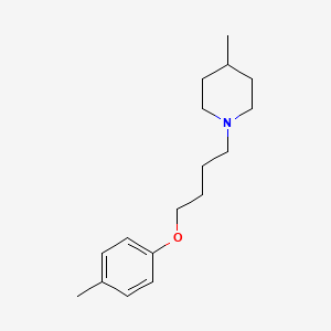 molecular formula C17H27NO B5178041 4-methyl-1-[4-(4-methylphenoxy)butyl]piperidine 