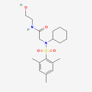 N~2~-cyclohexyl-N~1~-(2-hydroxyethyl)-N~2~-(mesitylsulfonyl)glycinamide