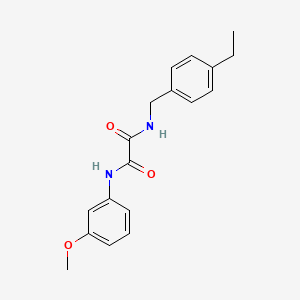 molecular formula C18H20N2O3 B5178094 N-(4-ethylbenzyl)-N'-(3-methoxyphenyl)ethanediamide 