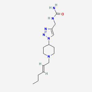 N-[(1-{1-[(2E)-2-hexen-1-yl]-4-piperidinyl}-1H-1,2,3-triazol-4-yl)methyl]urea trifluoroacetate