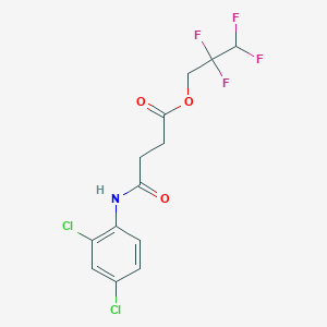 2,2,3,3-tetrafluoropropyl 4-[(2,4-dichlorophenyl)amino]-4-oxobutanoate