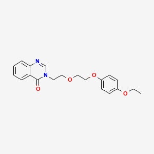 molecular formula C20H22N2O4 B5178175 3-{2-[2-(4-ethoxyphenoxy)ethoxy]ethyl}-4(3H)-quinazolinone 