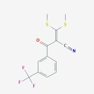 B051782 3,3-Bis(methylthio)-2-[3-(trifluoromethyl)benzoyl]acrylonitrile CAS No. 116492-97-8