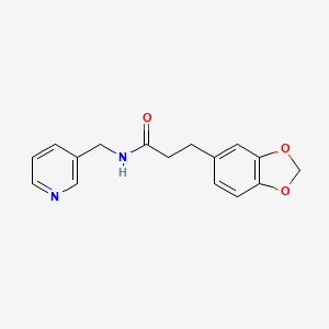 molecular formula C16H16N2O3 B5178202 3-(1,3-benzodioxol-5-yl)-N-(3-pyridinylmethyl)propanamide 