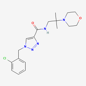1-(2-chlorobenzyl)-N-[2-methyl-2-(4-morpholinyl)propyl]-1H-1,2,3-triazole-4-carboxamide