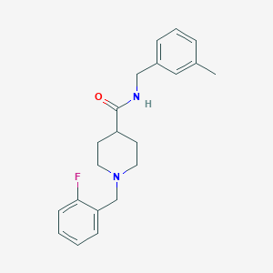 1-(2-fluorobenzyl)-N-(3-methylbenzyl)-4-piperidinecarboxamide
