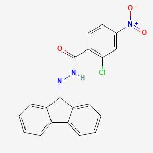 molecular formula C20H12ClN3O3 B5178263 2-chloro-N'-9H-fluoren-9-ylidene-4-nitrobenzohydrazide 