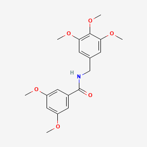 molecular formula C19H23NO6 B5178273 3,5-dimethoxy-N-(3,4,5-trimethoxybenzyl)benzamide 