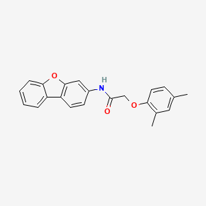 molecular formula C22H19NO3 B5178286 N-dibenzo[b,d]furan-3-yl-2-(2,4-dimethylphenoxy)acetamide 