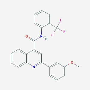 2-(3-methoxyphenyl)-N-[2-(trifluoromethyl)phenyl]-4-quinolinecarboxamide