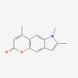 1,2,8-trimethylpyrano[2,3-f]indol-6(1H)-one