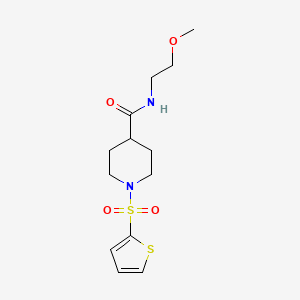 N-(2-METHOXYETHYL)-1-(THIOPHENE-2-SULFONYL)PIPERIDINE-4-CARBOXAMIDE